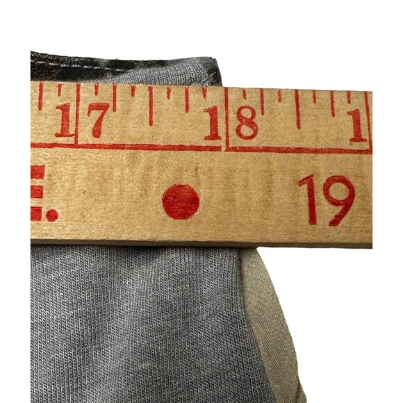 Logo Lounge Vest Women's Sz XS Gray/Brown Multicolor Sheer Back Watercolor Print - Picture 7 of 8